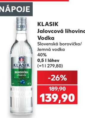 KLASIK Jalovcová lihovina/vodka
