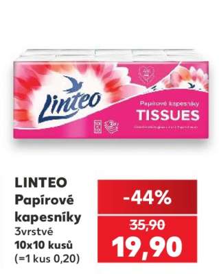 Linteo papírové kapesníky