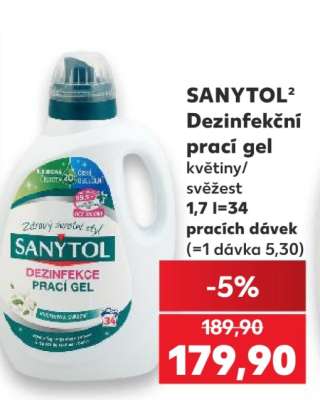 SANYTOL Dezinfekční prací gel