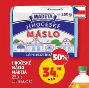 Jihočeské máslo Madeta