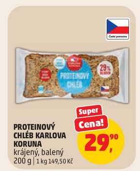 PROTEINOVÝ CHLÉB KARLOVA KORUNA