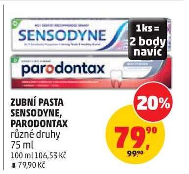 ZUBNÍ PASTA SENSODYNE, PARODONTAX*