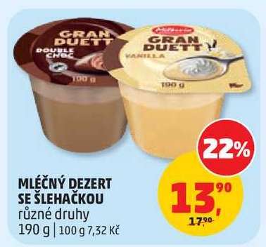 MLÉČNÝ DEZERT SE ŠLEHAČKOU