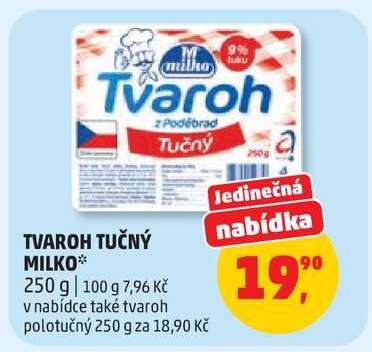 Tvaroh tučný Milko