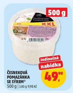 Česneková pomazánka se sýrem