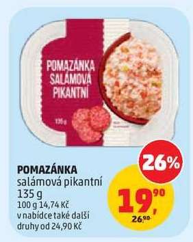 Pomazánka salámová pikantní
