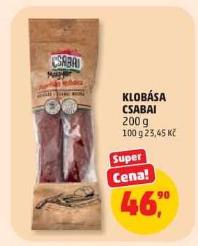 Klobása Csabai