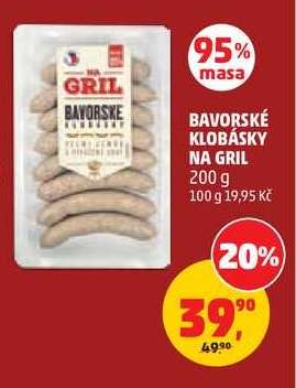 BAVORSKÉ KLOBÁSKY NA GRIL