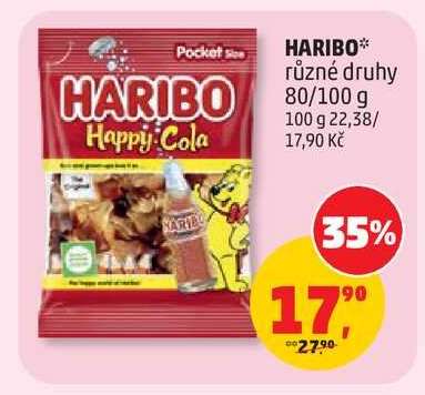 Haribo různé druhy