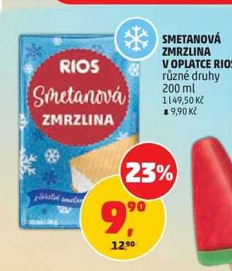 SMETANOVÁ ZMRZLINA V OPLATCE RIO
