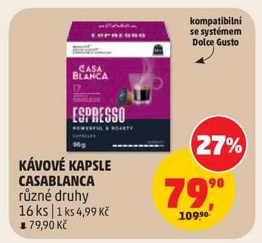 KÁVOVÉ KAPSLE CASABLANCA
