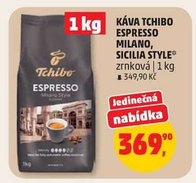 KÁVA TCHIBO ESPRESSO MILANO, SICILIA STYLE