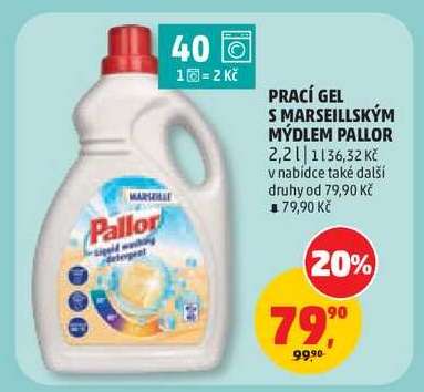 Prací gel s marseillským mýdlem Pallor
