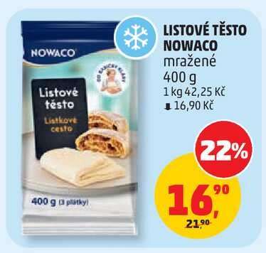 LISTOVÉ TĚSTO NOWACO