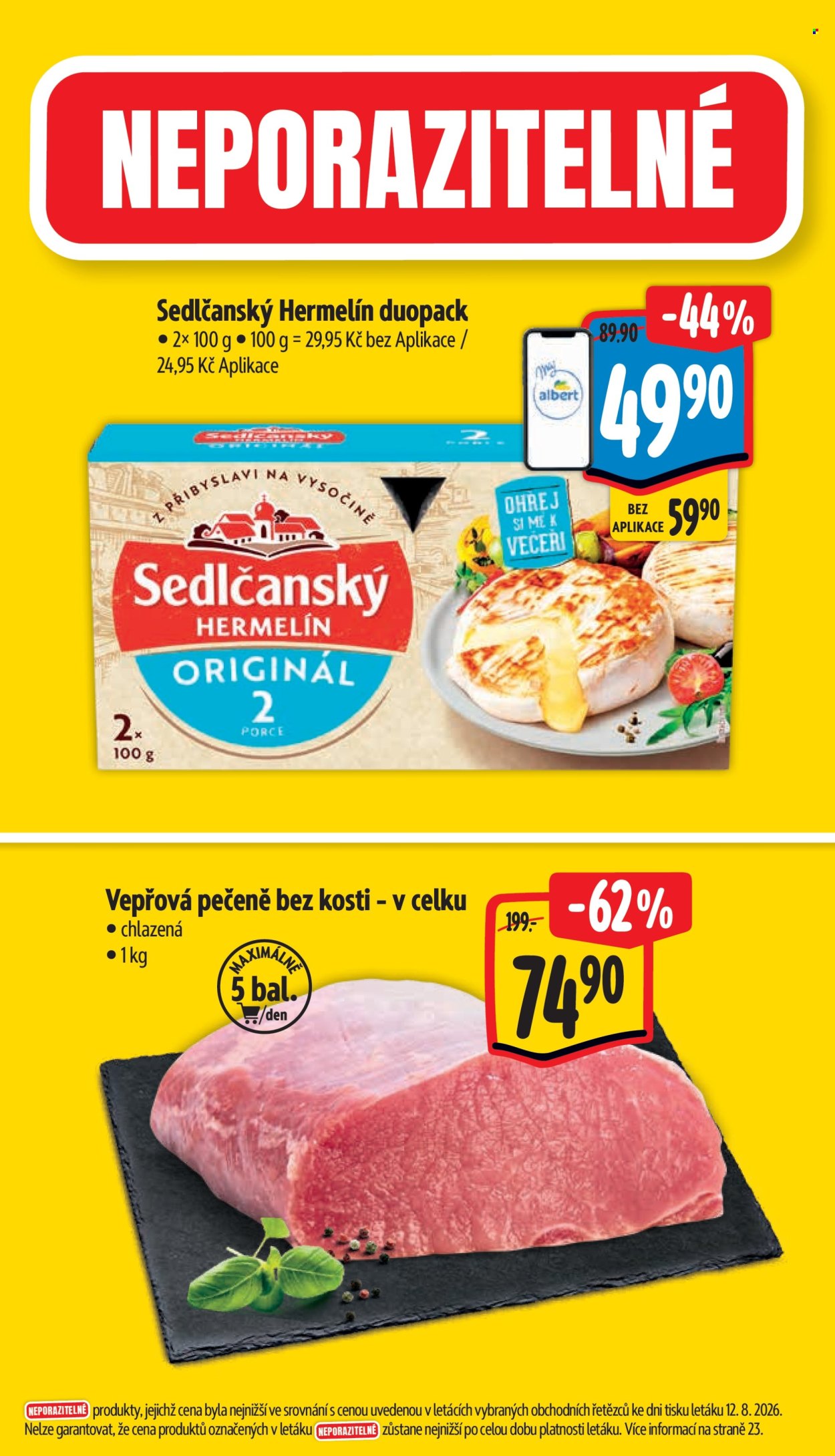 Leták Albert Hypermarket - 19.8.2026 - 25.8.2026. Strana 2