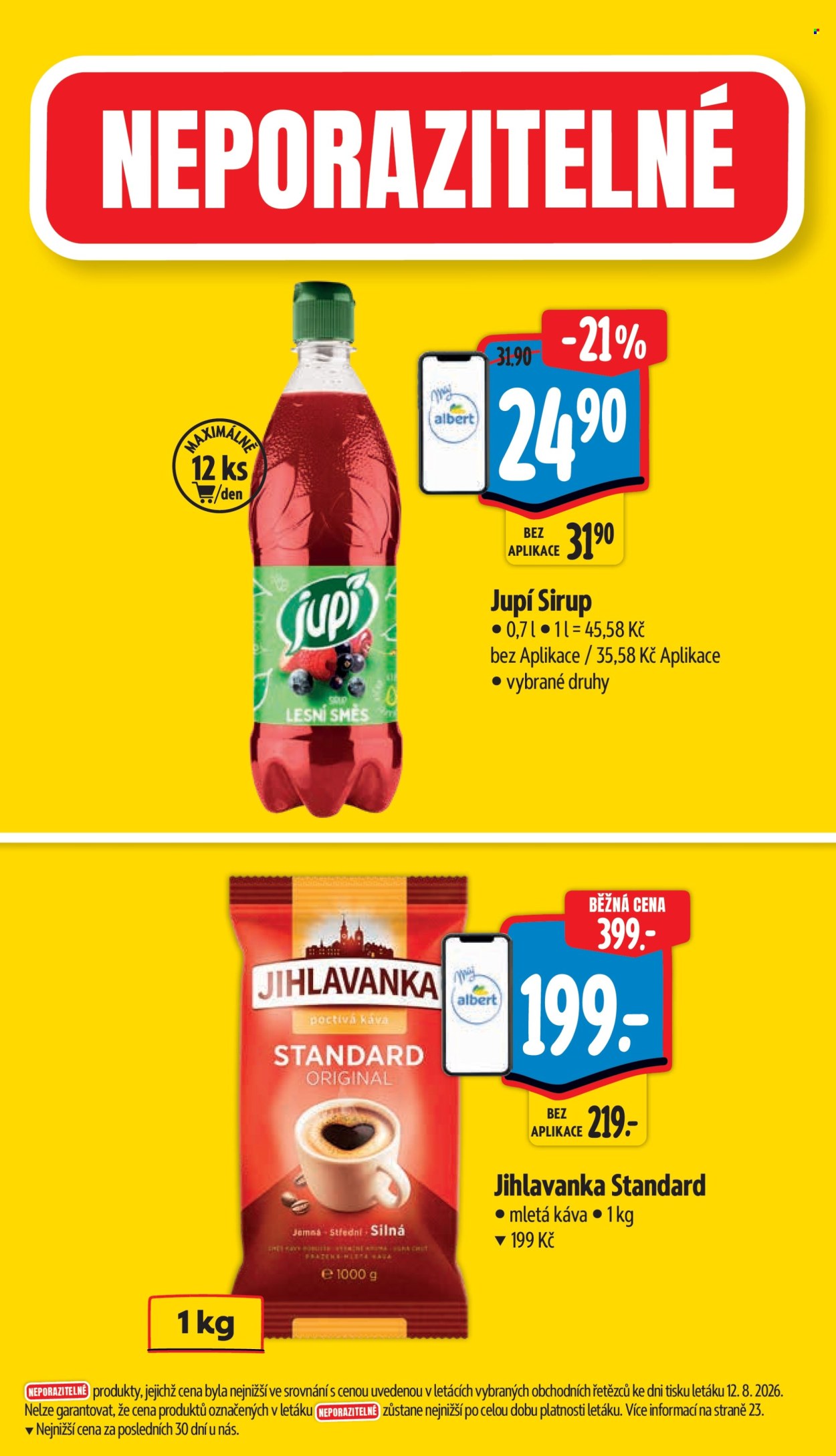 Leták Albert Hypermarket - 19.8.2026 - 25.8.2026. Strana 4