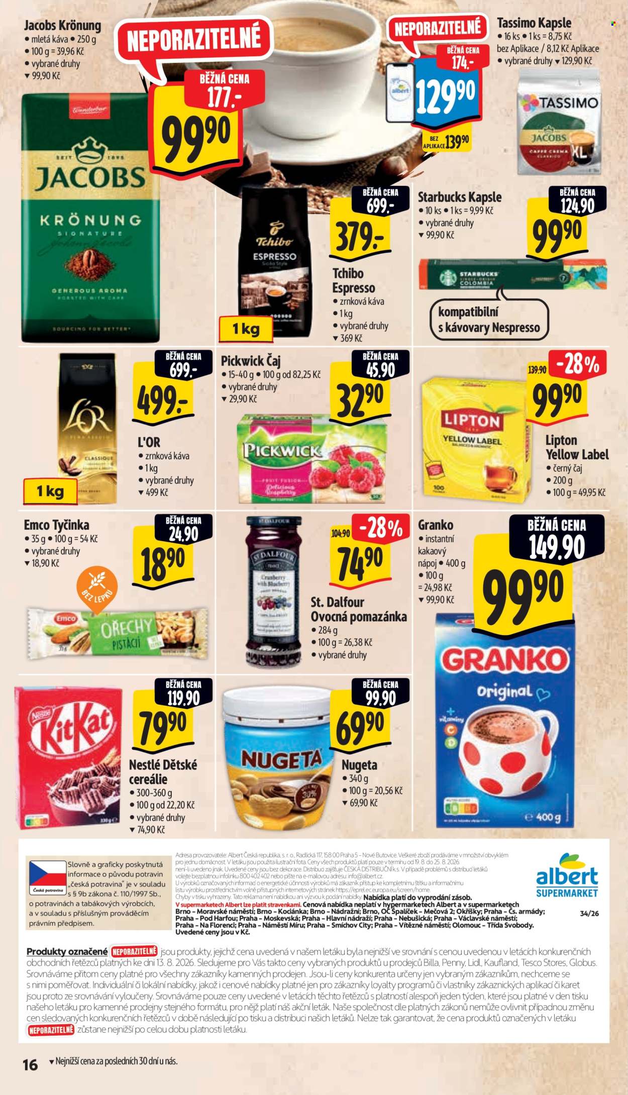 Leták Albert Supermarket - 19.8.2026 - 25.8.2026. Strana 28