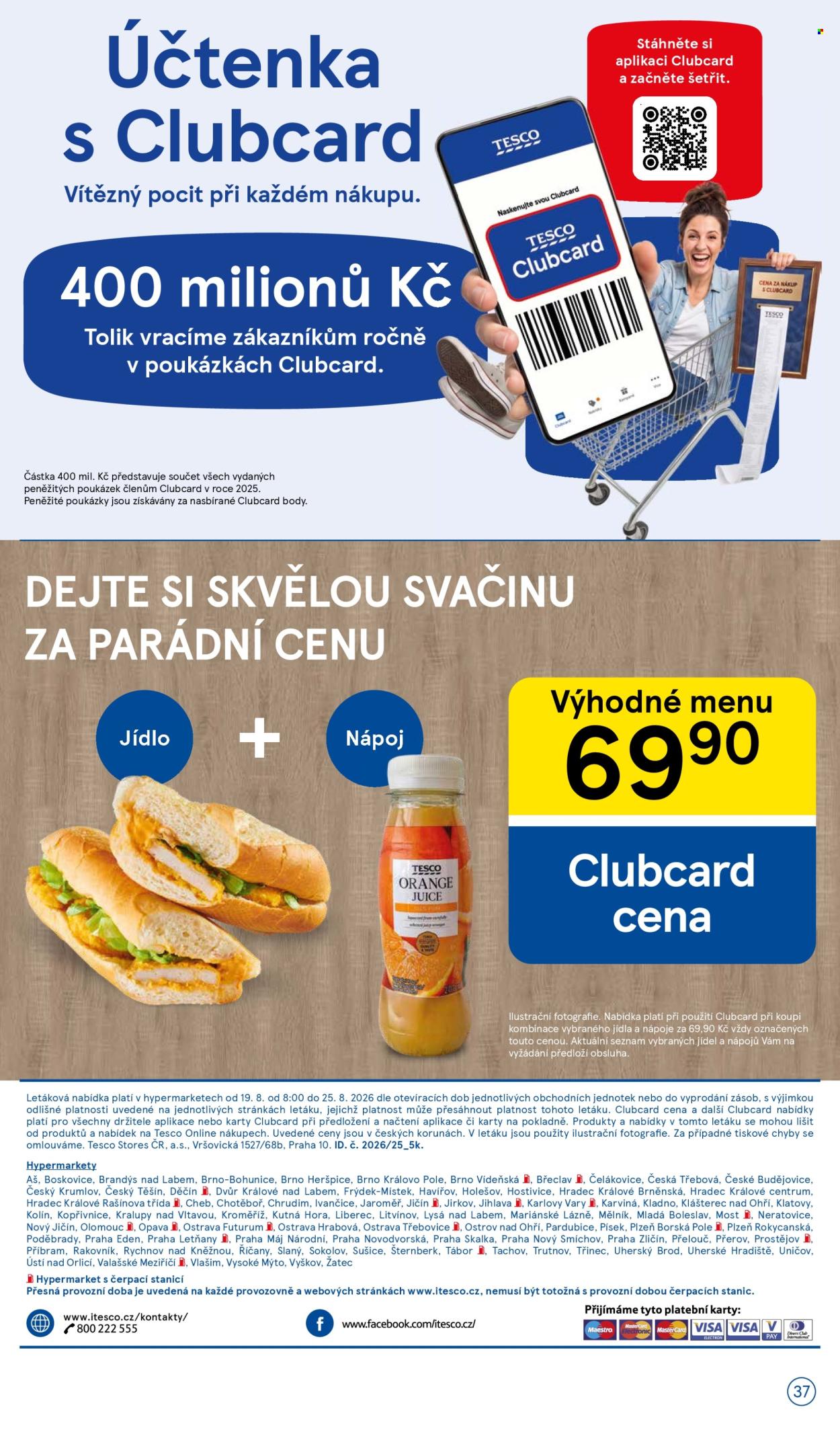 Leták TESCO - 19.8.2026 - 25.8.2026. Strana 37