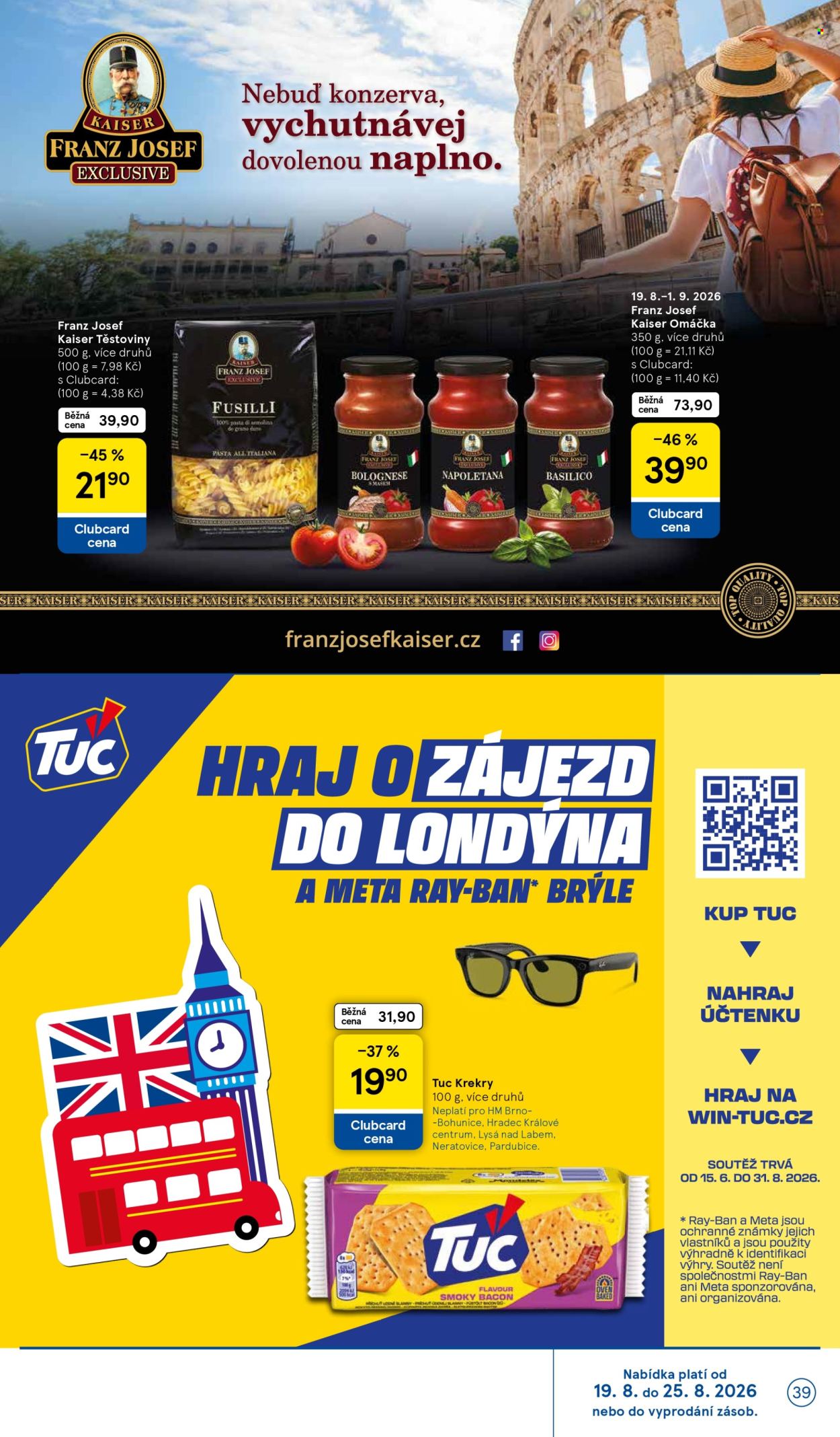 Leták TESCO - 19.8.2026 - 25.8.2026. Strana 39