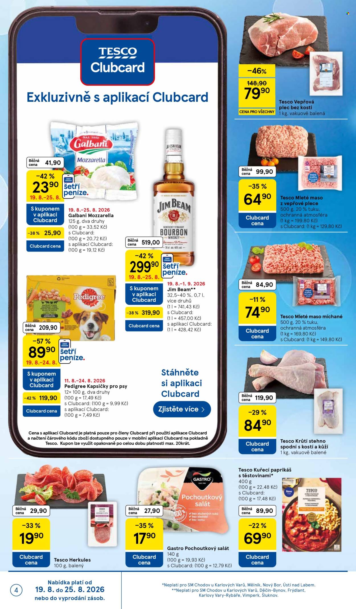 Leták TESCO supermarket - 19.8.2026 - 25.8.2026. Strana 4