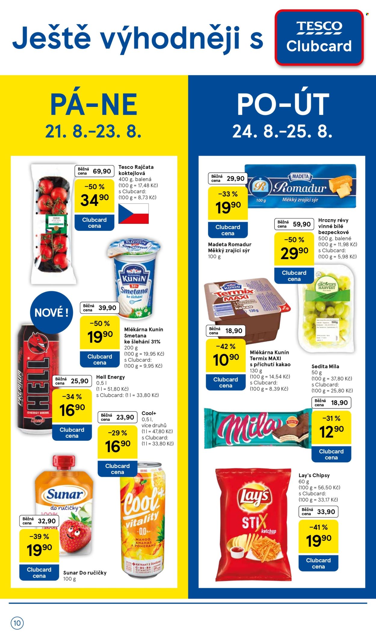 Leták TESCO supermarket - 19.8.2026 - 25.8.2026. Strana 10