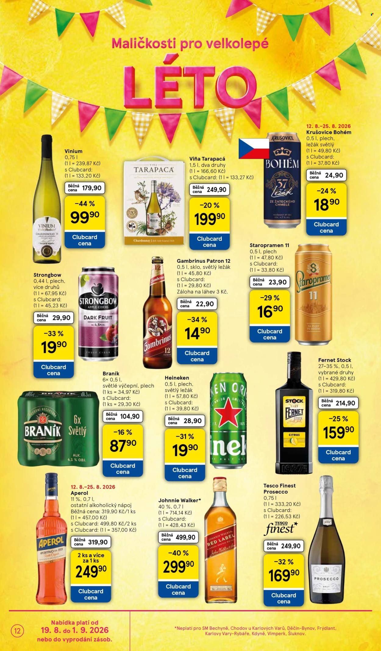 Leták TESCO supermarket - 19.8.2026 - 25.8.2026. Strana 12