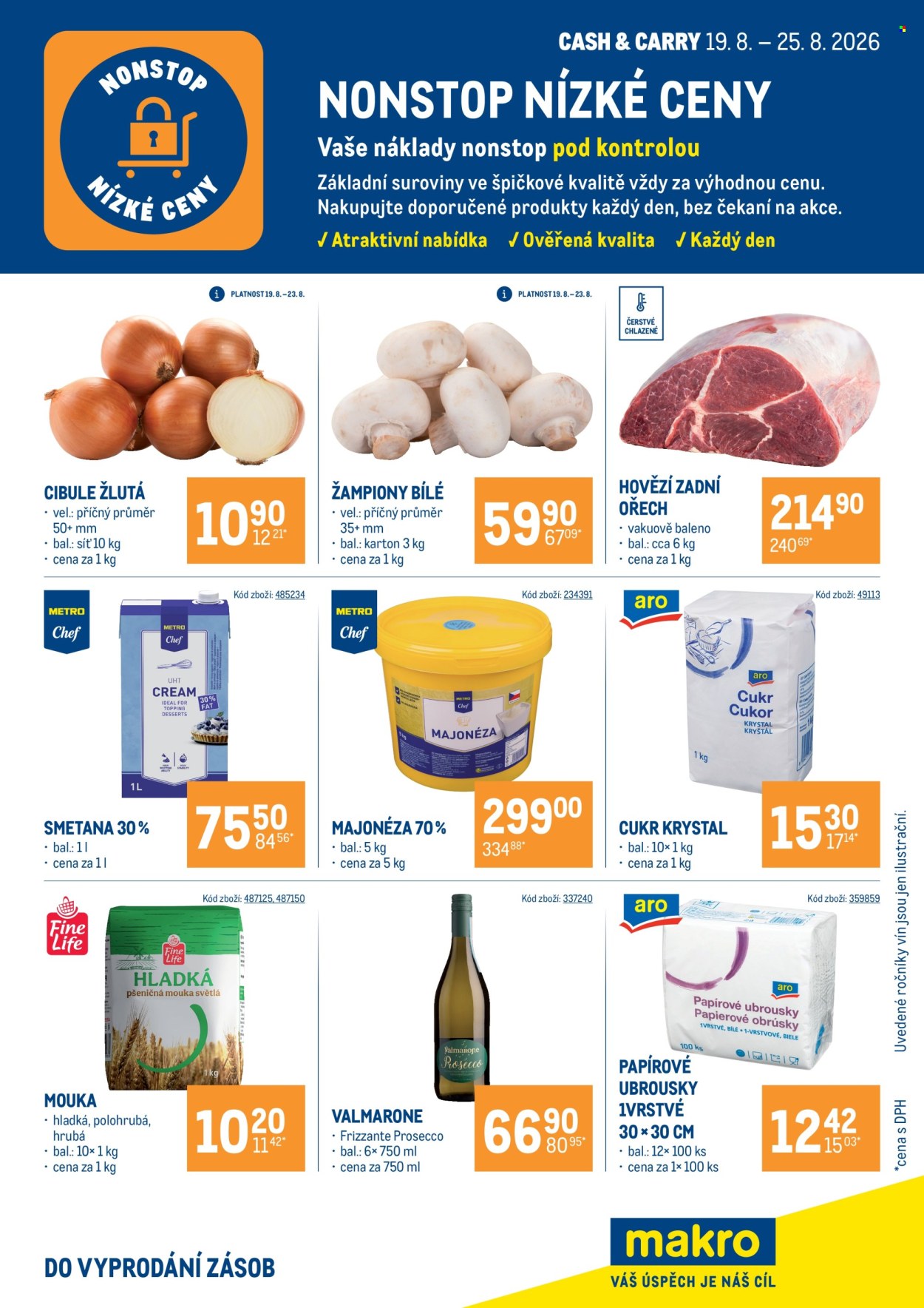 Leták MAKRO - 19.8.2026 - 25.8.2026. Strana 1