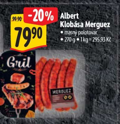 Albert Klobása Merguez