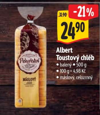 Albert Toustový chléb