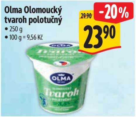 Olma Olomoucký tvaroh polotučný