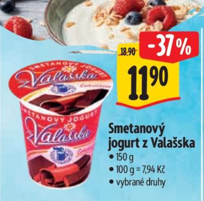Smetanový jogurt z Valašska