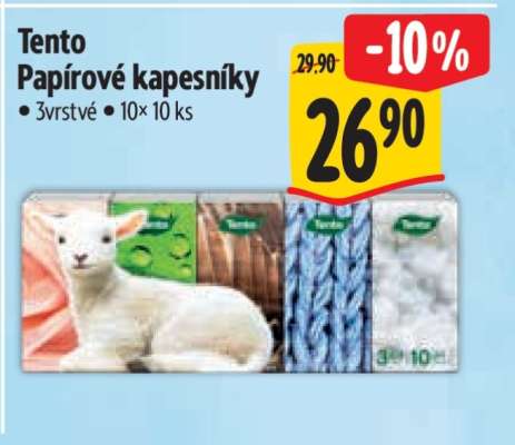Tento papírové kapesníky