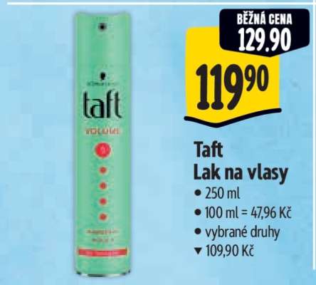 Taft lak na vlasy