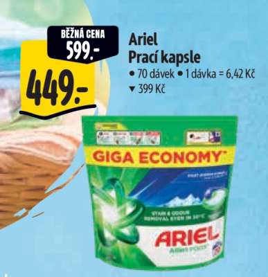 Ariel prací kapsle