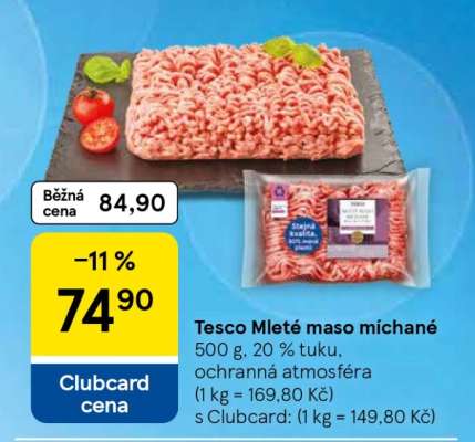 Tesco Mleté maso míchané