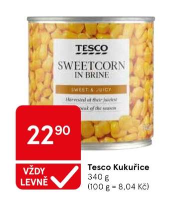Tesco Kukuřice