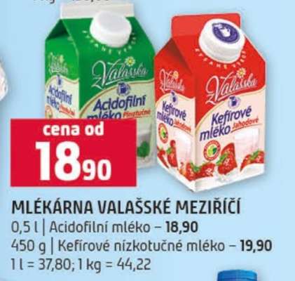 Kefírové nízkotučné mléko