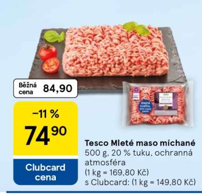 Tesco Mleté maso míchané