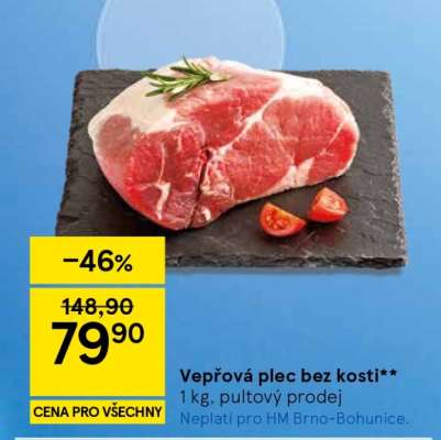 Vepřová plec bez kosti
