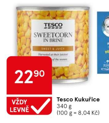 Tesco Kukuřice