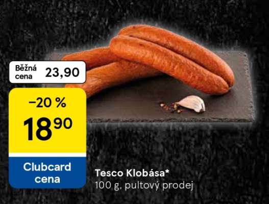 Tesco Klobása