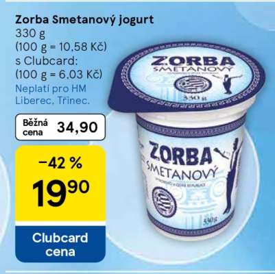 Zorba Smetanový jogurt