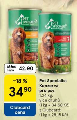 Pet Specialist Konzerva pro psy