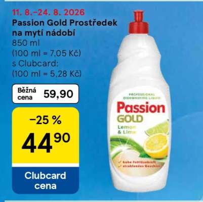 Passion Gold Prostředek na mytí nádobí