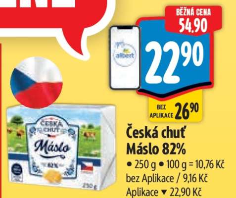 Česká chuť Máslo 82%