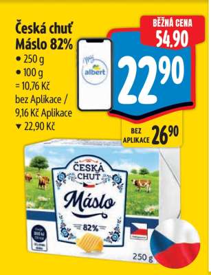 Česká chuť Máslo 82%