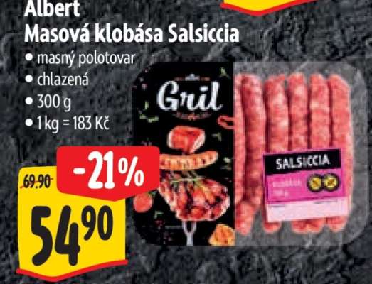 Masová klobása Salsiccia
