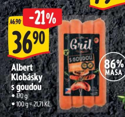 Albert Klobásky s goudou