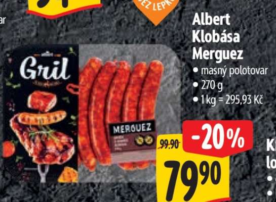 Albert Klobása Merguez