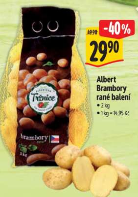 Albert Brambory rané balení